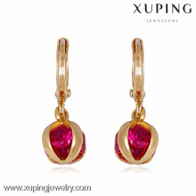 22237 Xuping pendientes para mujer, joyas de oro pendientes mujer